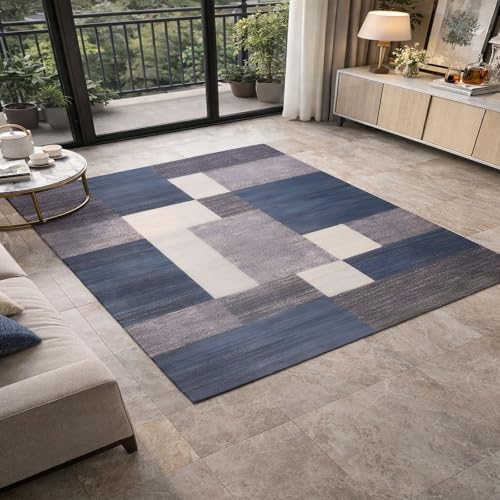 Alfombras para sala de estar modernas lavables que transforman el pasillo 2