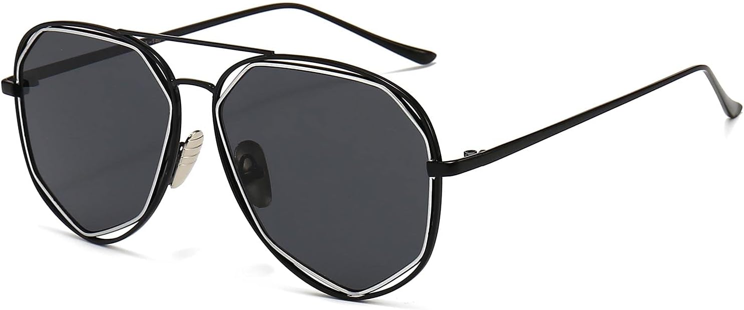 17ASJ1004 Classic Aviator Sunglasses For Men Women Scratch Proof Driving Shades