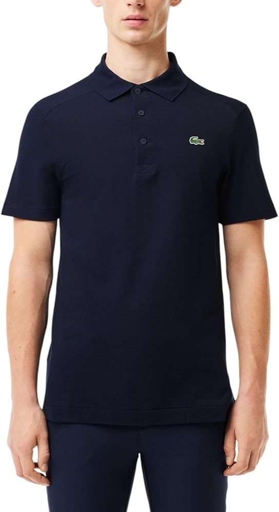 【新品】CLUBHAUSxLacoste Sport Polo Lacoste Men's Sport Classic Fit UV Protect Golf Polo Shirt, Navy