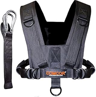 ComCor Pro Sled Harness - Adult Size - Includes 9' Pull Strap