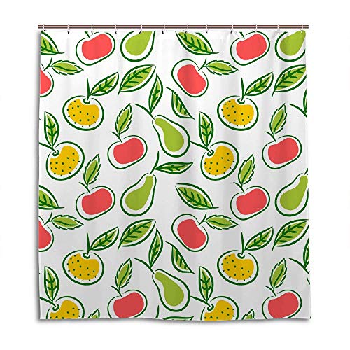 Rideau de douche en polyester vert 152x182 cm pour salle de bain moderne