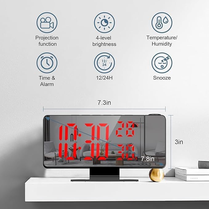 Three images illustrating different alarm modes: 1-5 Monday to Friday, 1-6 Monday to Saturday, and 1-7 Everyday.