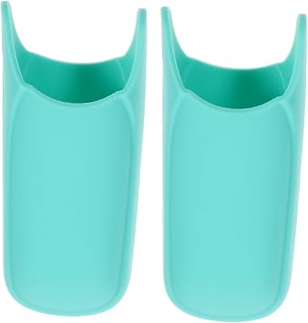 2pcs Hair Iron Sleeve Silicone Cover for Curling Iron Straightener Non- Design Compatible Various Hair Tools Soft Light
