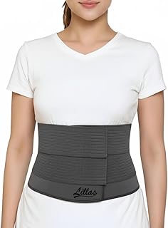 Lillas Dual Strap support Postpartum Belly Band After Delivery for Women – Adjustable Waist, Belly &amp; Pelvis Support Belt –...