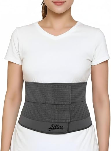 Lillas Dual Strap support Postpartum Belly Band After Delivery for Women – Adjustable Waist, Belly &amp; Pelvis Support Belt –...