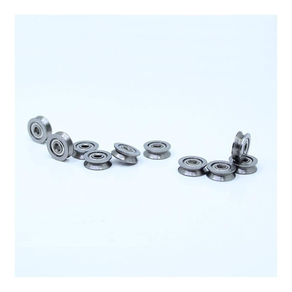 NO-LOGO Durable Bearing Embroidery Machine Bearing V624ZZ (10Pcs) V Groove Sealed Ball Bearing 624VV Guide Track Roller Bearing V624