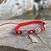 Bling Cartel San Benito St Saint Benedict Medal Hamsa Hand Elephant Four-Leaf Clover Red Bracelet