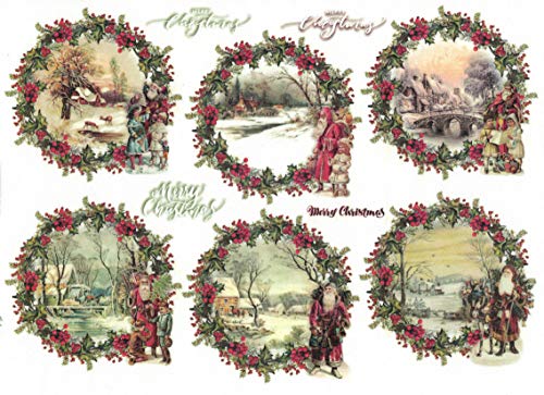 Zita's Creative Vintage Christmas Decoupage Papier A4