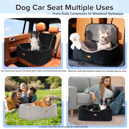 BLVRYVIO Large Dog Car Seat for Medium Dogs