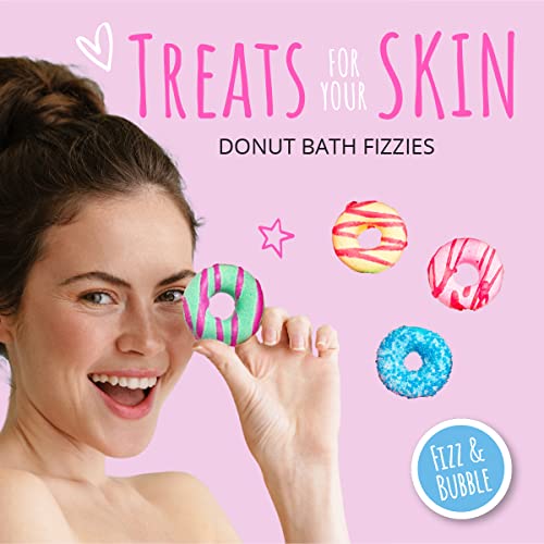 Fizz & Bubble Premium Moisturizing Bubble Bath Bomb Truffles For Adults, Women, Kids, And Gifts - 9 Bath Bomb Set - Donuts #TOP5