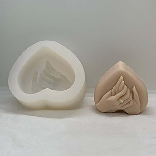 Miniatura 8 de Molde de barra de jabón de silicona para boda, molde de vela, molde de resina de yeso artesanal para amante (15132)
