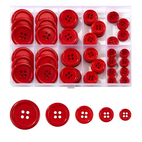 100 PCS Resin Button Set
