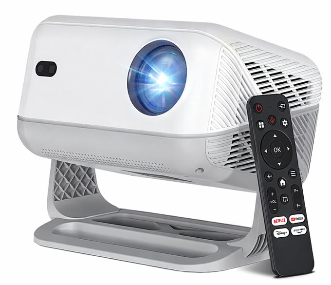 Shark Smart Projector with Android 13 | 4K HDR Support, 18000 lm Brightness, Dolby Audio, Auto Image Correction, Built-in Speaker, WiFi & HDMI Connectivity | Home Theatre with 2 Year Warranty-image-46