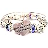 ChubbyChicoCharms 2 Piece Set Half My Heart is in Heaven Bangle Bracelet Collection