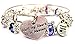 2 Piece Set Half My Heart Is in Heaven Sapphire Blue Bangle Bracelet Collection