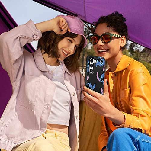 Lupct For Samsung Galaxy S23 Plus 6.6" Heavy Duty Phone Case For Girls Kids Women Boys Cute Cartoon Cool Hard Triple Layers Military Full Body Grade Cover Drop Protective Cases For S23 Plus Black #TOP5