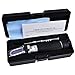 Salinity Refractometer with ATC, Dual Scale Sea Water Refractometer, 0-10% Salinity Range (1.0 to 1.070 Density / 0-100ppt) for Salt Sea Water Aquarium Tank Marine Industry with LED Light and pipettes