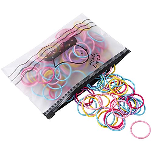 Alpure 200 Pcs Hair Scrunchies,Hair Bands for Women or Girls Multicolor Elastic Small Hair Ties,Ponytail Holders (bright multicolor)