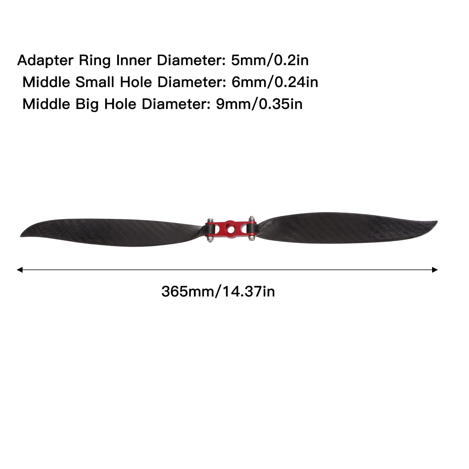 Fibra de carbono rc hélice de plano de alta eficiencia accesorios de plegamiento fijo plegable establo ligero equilibrado para control remoto modelos de planeador de avione