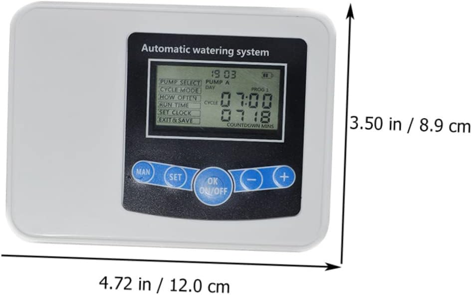 1set Watering Timer Irrigation Controller for Garden Solar USB Charging Water Easy Installation for Home Outdoor Plant Care