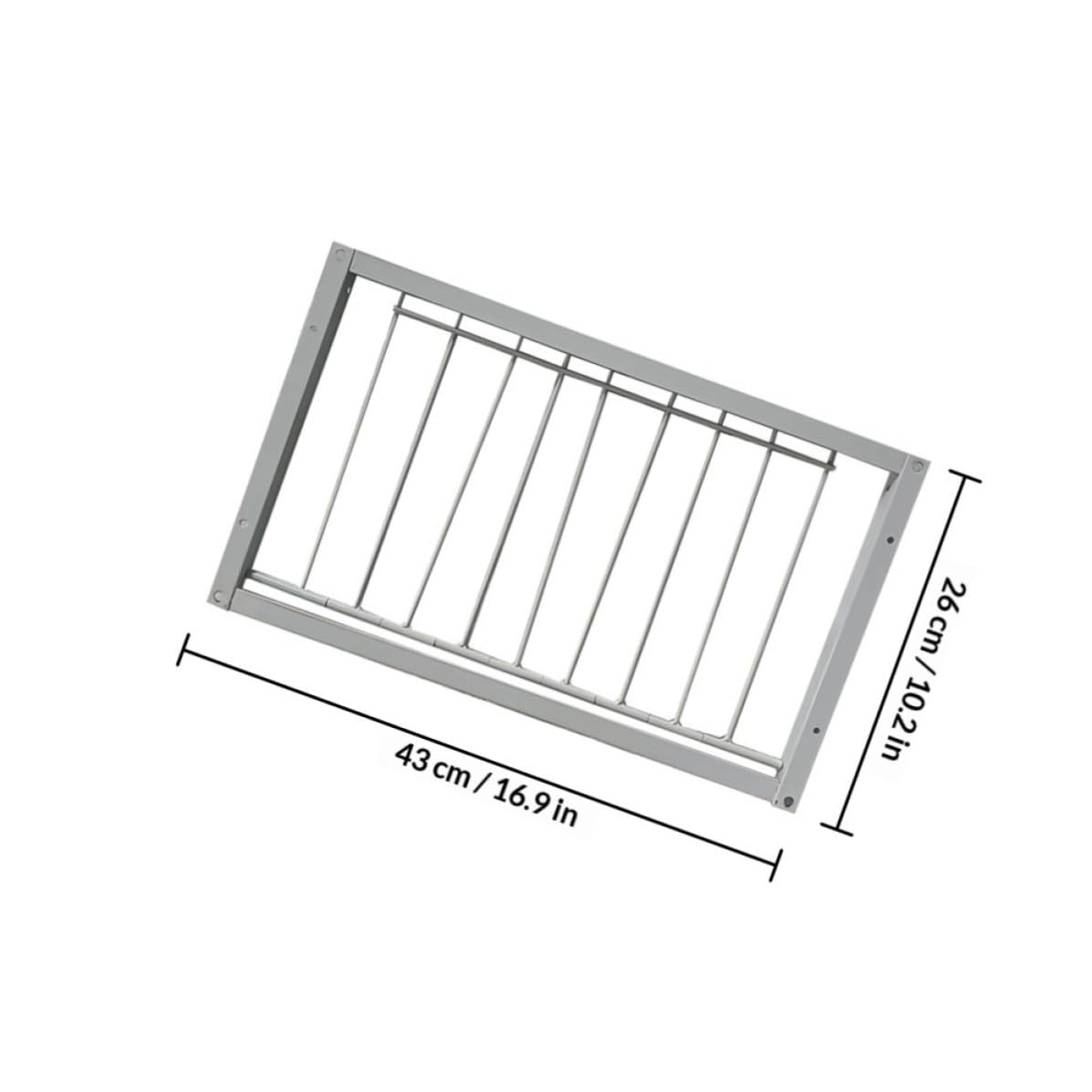Puerta para Jaula de Pájaros de Hierro Reforzada Diseño Encriptado, Color Blanco, Paquete de 2 Piezas, Adecuado para Casetas de Aves y Suministros para Jaulas