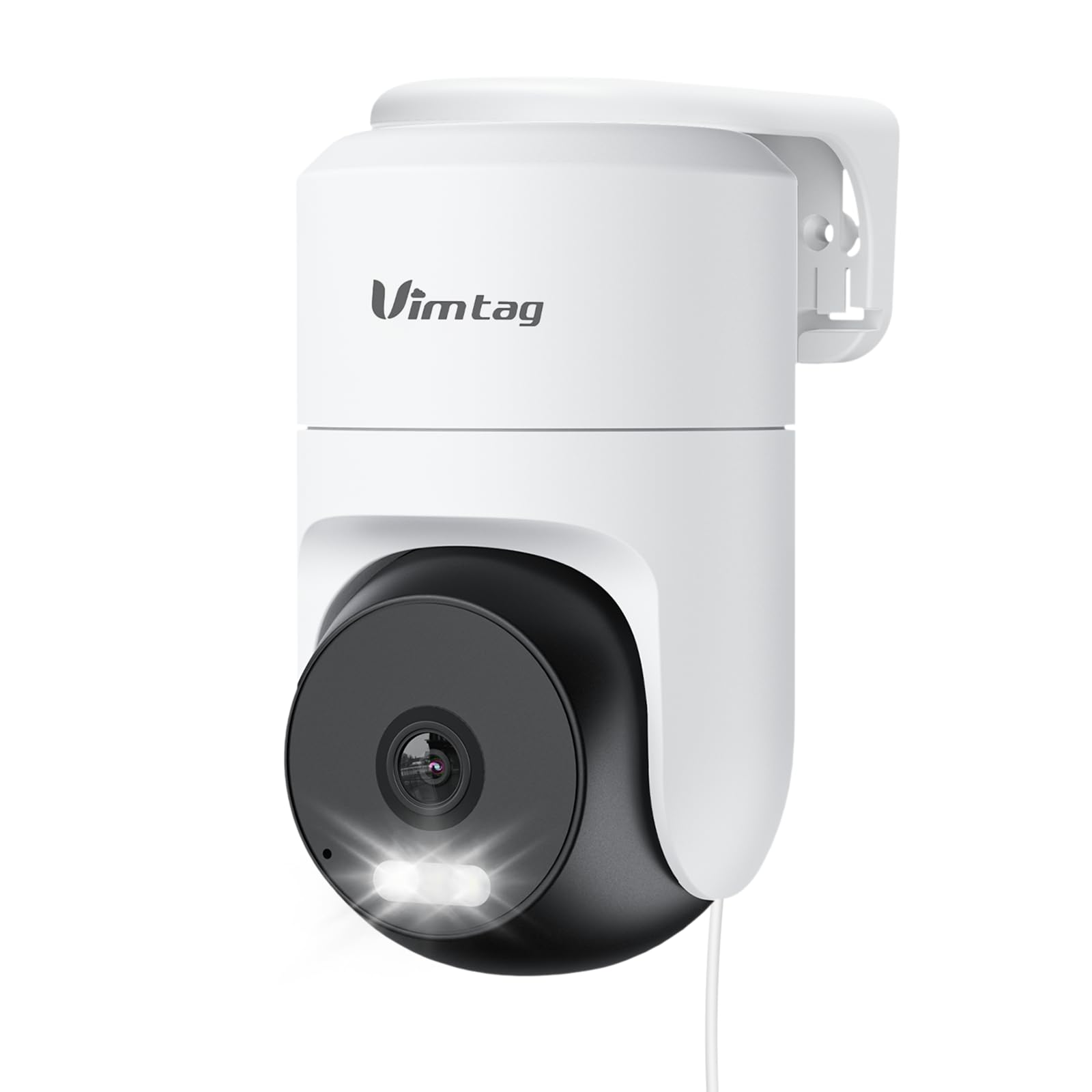 VIMTAG 4K Pan/Tilt Wired Outdoor Security Camera, Home Surveillance, WiFi 6