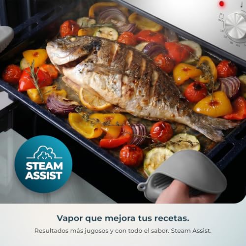 Miniatura 7 de Cecotec Horno Integrable Bolero Hexa C126000 Inox A Glovekit. 2800 W, 77 L De Capacidad, 4 Funciones, Steam Assist, Steam Easyclean, Cooling Fan, Triple Glass, Clase Energética A, Luz Interior