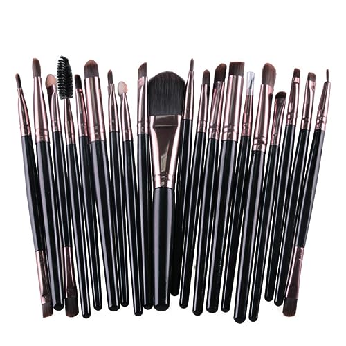 OHPHCALL 20pcs Professional Makeup Brush Set Foundation Powder Eyebrow Brushes Essential Cosmetic Tools
