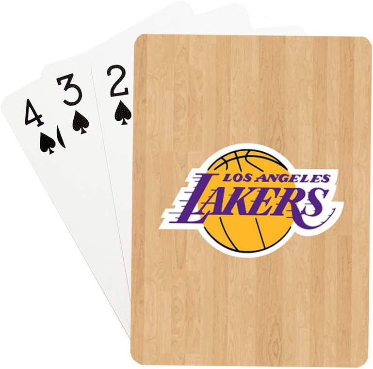 Pro Specialties Group Los Angeles Lakers Playing Cards Hardwood NBA Playing Cards Team Color Small…