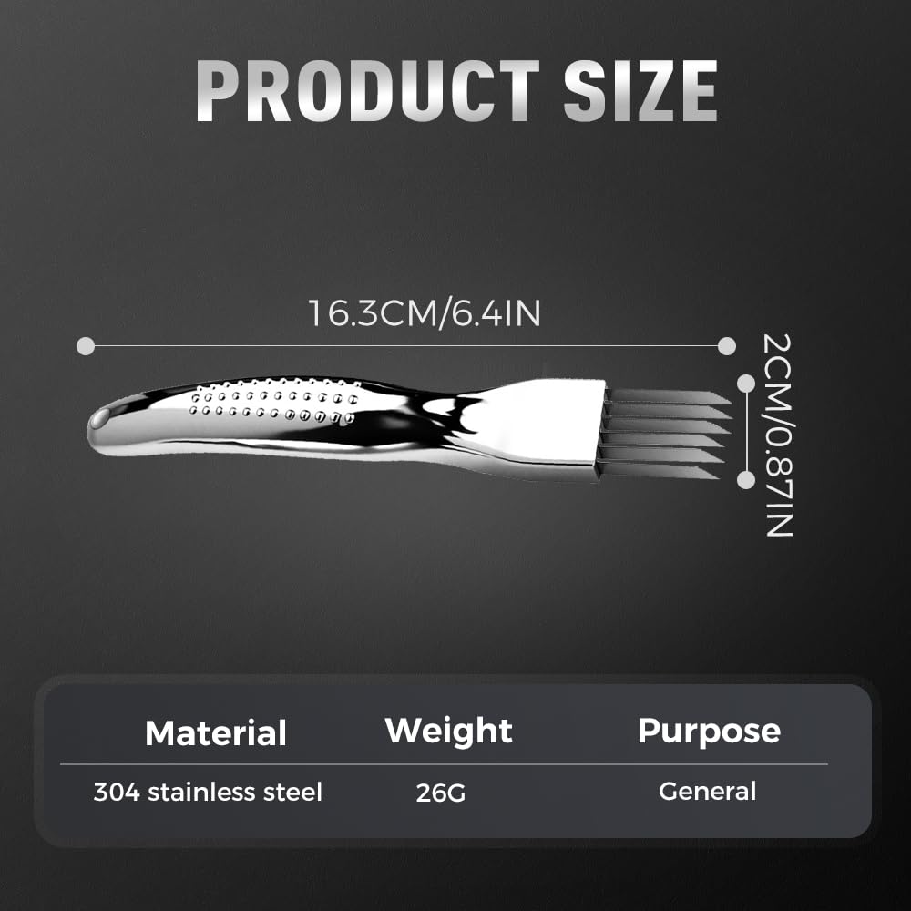 Shred Silk The Knife, Stainless Steel Chopped Green Onion Knife, Easy to Use Sharp Scallion Shredding Cutter, Food Speedy Chopper, Household Multifunctional Food Slicer Gadget (1)