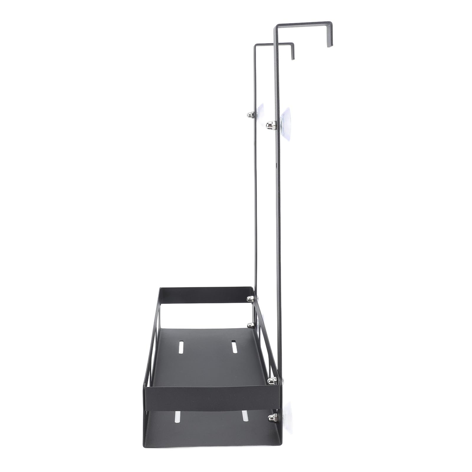 Wall Shower Shelf Hanging Shower Basket Large Space Metal Hanging Shower Organizer Rack with Suction Cup Bathroom Shower
