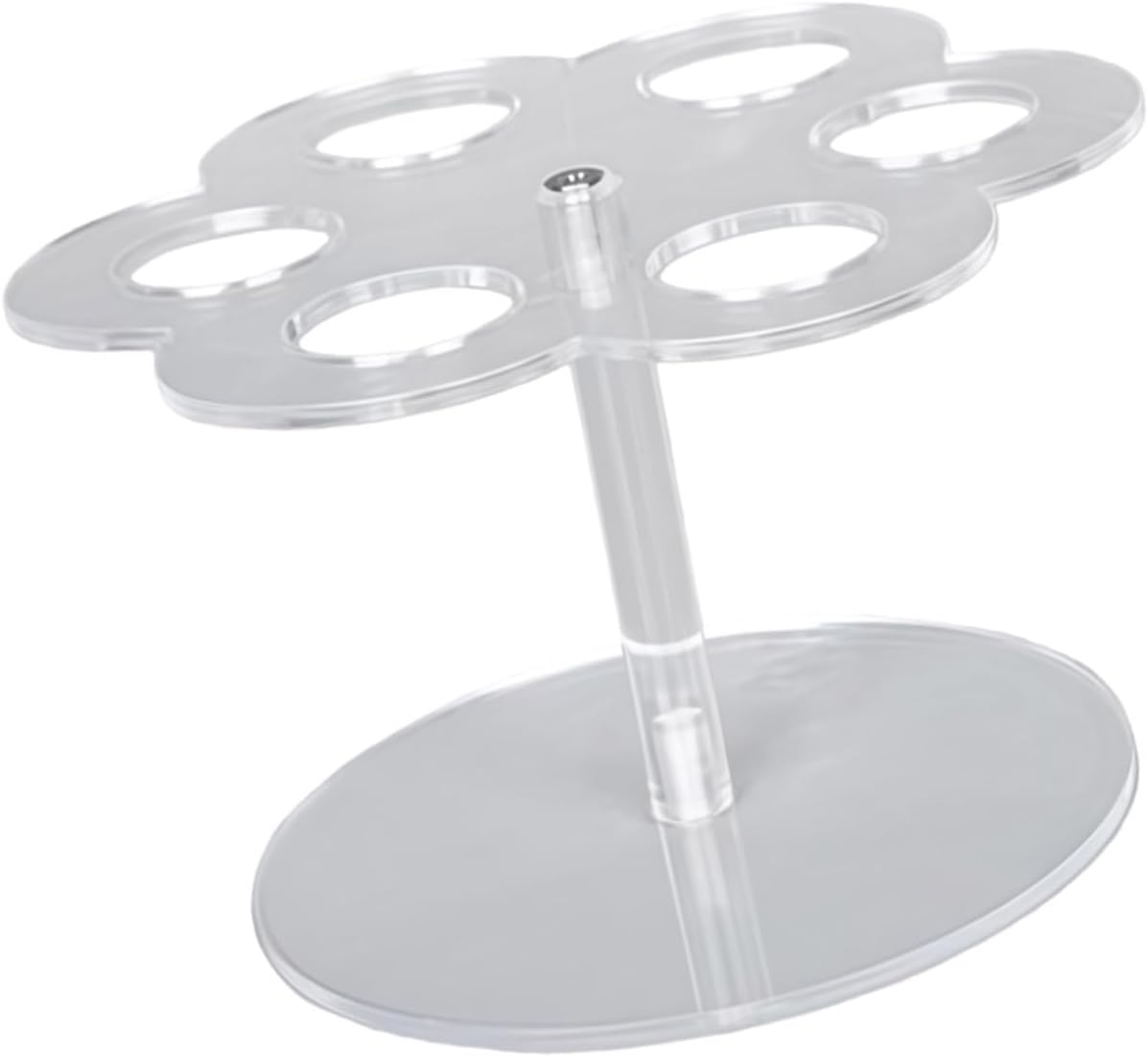 Clear Acrylic Storage Rack for 6 Flavor Cartridges Secure Placement Space Efficient Cartridge Holder Stand Acrylic Beverage Cartridge Rack