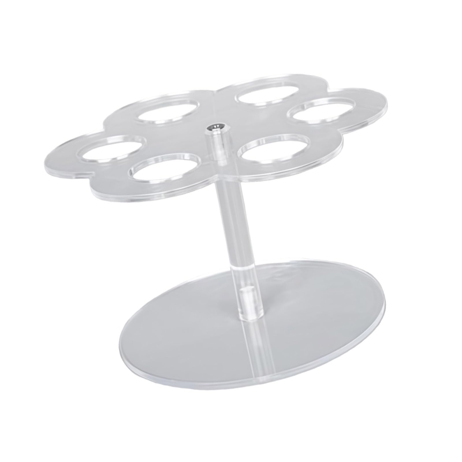 NRVTRE Clear Acrylic Storage Rack for 6 Flavor Cartridges Secure Placement Space Efficient Cartridge Holder Stand Leak Proof Cartridge Storage Rack
