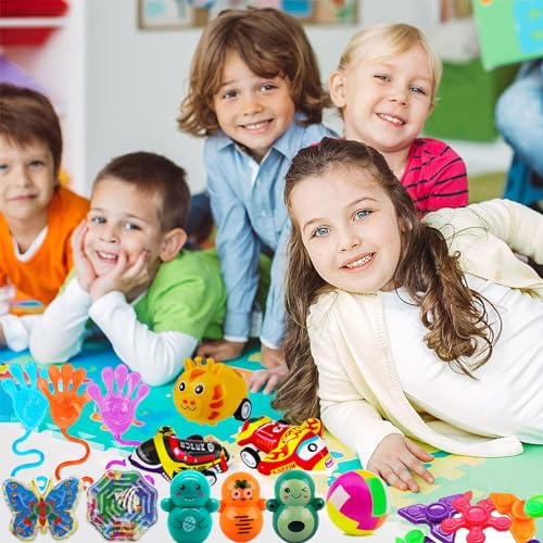 image for Taulaap 126 Pcs Pop Party Favors for Kids, Treasure Box Toys for Class
