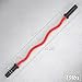 Synergee Commercial EZ Curl Olympic Bar Red Cerakote with Powder Coated Black Bushings Excellent for Bicep Curls and Triceps Extensions
