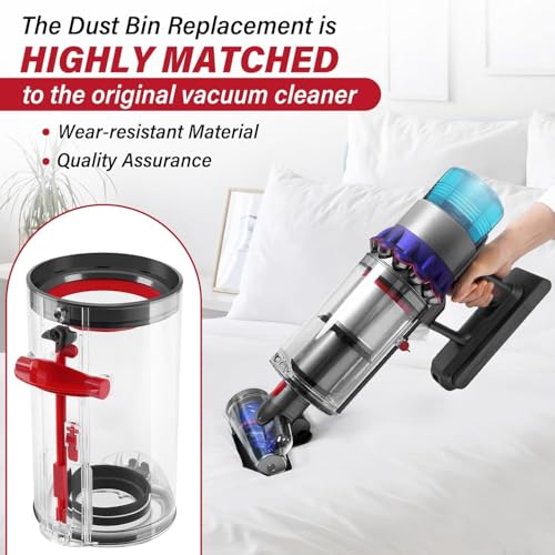 Staubbehälter für Dyson V11 V15 SV14 SV15 SV17 SV22 Behälter Filter Ersatzteile Zubehör Staubsauger Auffangbehälter Ersatzfilter Ersatzbehälter Staubeimer Mülleimer Staub Abfallbehälter