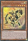Monsterkarte DUPO-DE043 - Goldener Apparat - Ultra Rare - Yu-Gi-Oh - Deutsch - 1. Auflage im Set mit Ultra Pro Toploader und Ultra Pro Schutzhülle (Klarsicht)