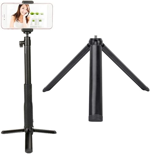 Miniatura 3 de Mini barra de extensión de trípode, portátil de aleación de aluminio de 7.5 in, soporte de trípode de montaje extendido, mango de poste de agarre