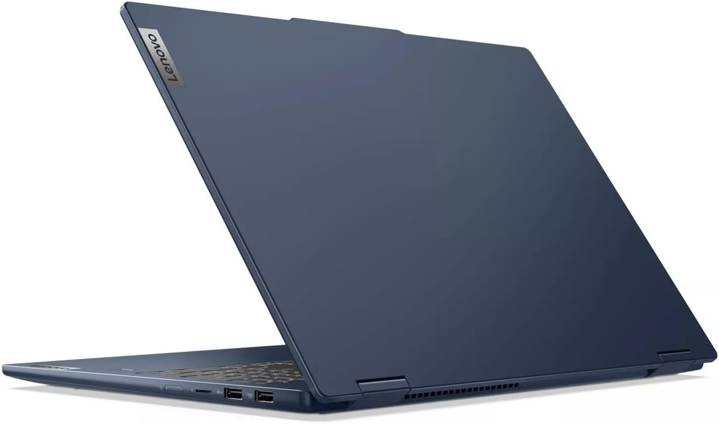 Lenovo IdeaPad 5 2-in-1 Laptop, 16" WUXGA Touchscreen, Ryzen 5 8645HS (Beats i7-1355U), 16GB DDR5, 512GB PCIe SSD, WiFi 6, FP Reader, Backlit KB, Keypad, Type-C/DP, 3-in-1 Essential Bundle, Win 11