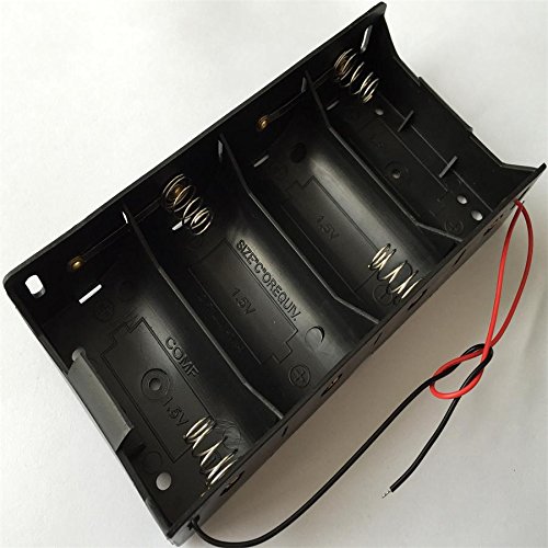 Wiring Connecting Terminals - 4XLR20 Battery Holder D Battery Case 6V Battery Box DC6V Battery Shell LR20 Battery Cell with 6''Leads,50pcs/lot - (Style: A)