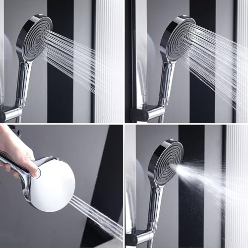 Mitigeur mural chromé pour baignoire et douche effet cascade