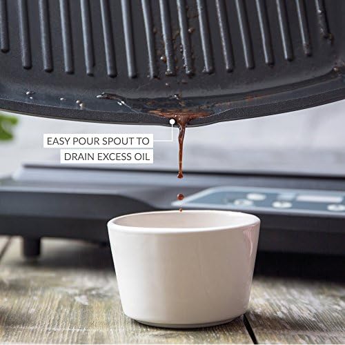 Andrew James Griddle Pan for All Hobs Including Induction | Oven-Proof Non-Stick Aluminium Pan with Removable Handle | Delicious Chargrilled Meat Chicken Fish & Veg