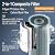 BriskSpring Whole House Water Filter System, MEGA Spin Down Sediment Filter, 1-10mircon PP Filter+Carbon Block Reduces Chlorine, Sediment&Odor, No-Shutoff Maintenance, 1" MNPT + 3/4" FNPT, White