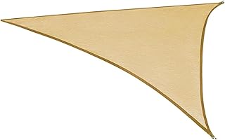 INOOMP Viseira De Sol Toldo Tela De Sombra Vela Ao Ar Livre Triângulo Dossel Tons De Sol Para Pátios Triângulo Vela Guarda Sol Vela Deck De Piscina Proteção Solar Bege
