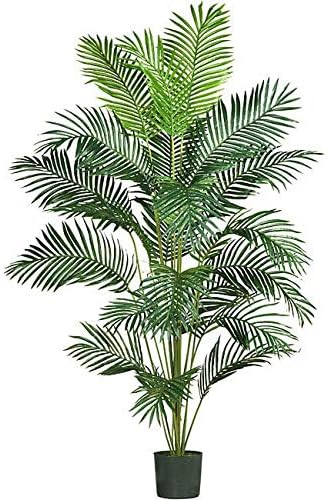 MISC - Figura decorativa de árbol de hielo artificial de 72.0 in de alto, para interior, árboles grandes, de aspecto natural, con plumas, color