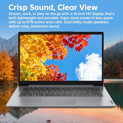 Lenovo IdeaPad 14 pulgadas Intel Celeron 8GB RAM 512GB SSD miniatura 4