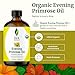 SVA Evening Primrose Oil Organic - 4 Fl Oz – 100% Natural Cold Pressed Organic Evening Primrose Oil - for Face, Skin Care, Hair Care, Scalp Massage & Body Massage – Carrier Oil with Dropper