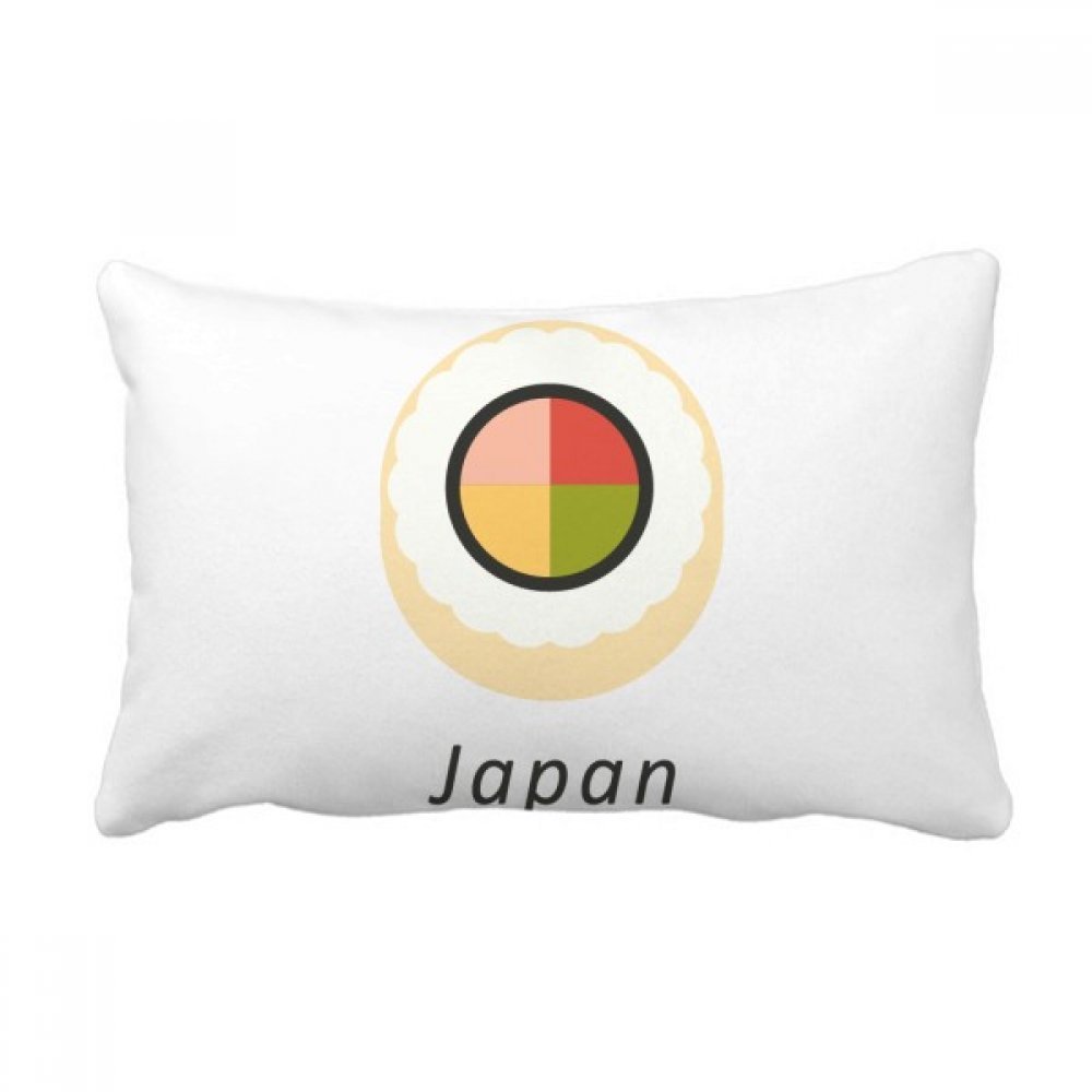 Oreiller lombaire maki japonais haut de gamme au design multicolore artistique