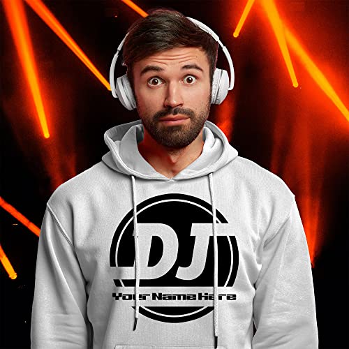 Personalized DJ Logo Hoodies - ADD YOUR NAME - Unisex MC Music Hoodie4