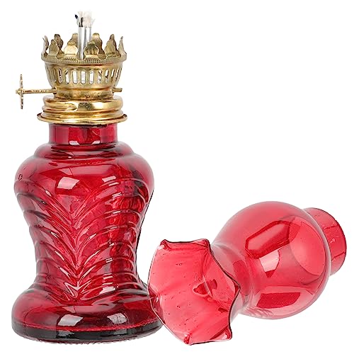 JECOMPRIS Queroseno Vintage de Vidrio para Interiores y Exteriores Iluminación para Camping y Decoración Romántica